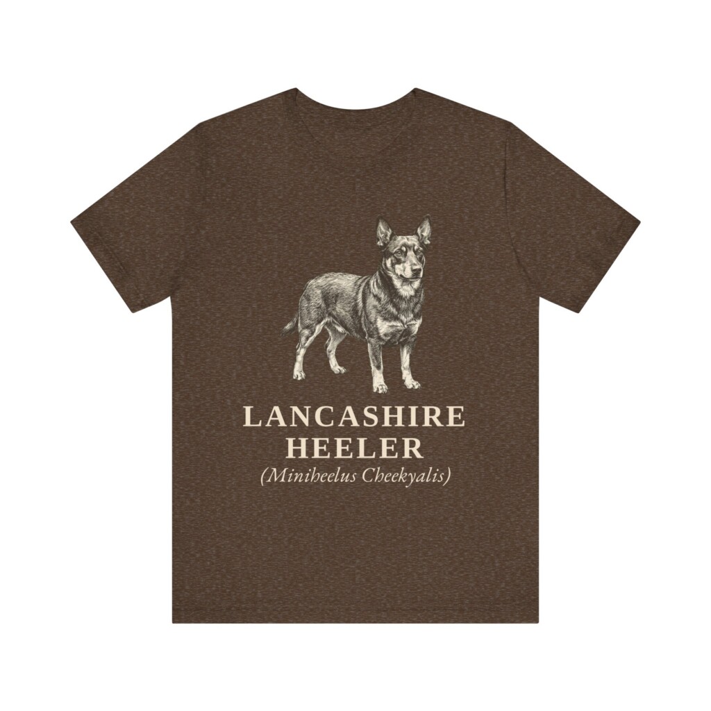 Lancashire Heeler Latin Shirt, Vintage Dog Sketch Tee, Dog Latin Gift