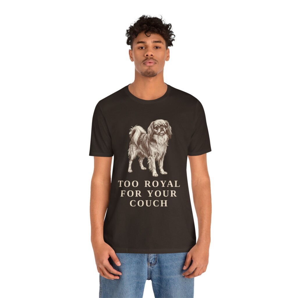 English Toy Spaniel Humor Shirt, Vintage Dog Sketch Tee, Dog Humor Gift