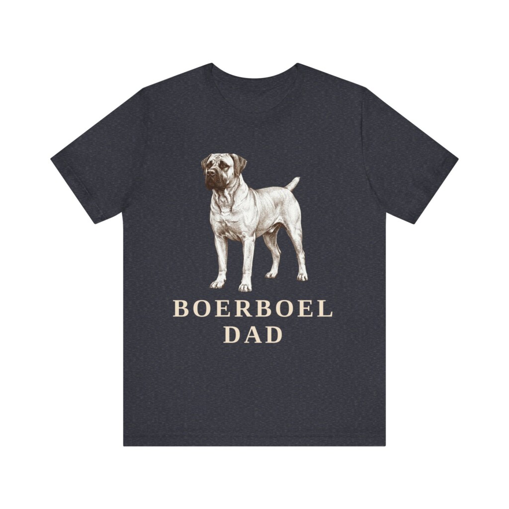Boerboel Dad Shirt, Vintage Dog Sketch Tee, Dog Dad Gift