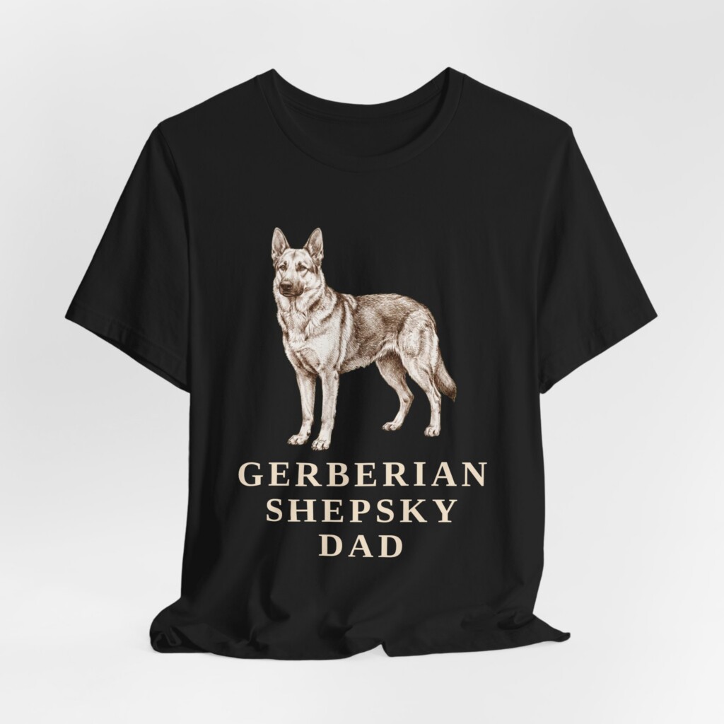 Gerberian Shepsky Dad Shirt, Vintage Dog Sketch Tee, Dog Dad Gift Gerberian Shepsky Dad Shirt, Vintage Dog Sketch Tee, Dog Dad Gift