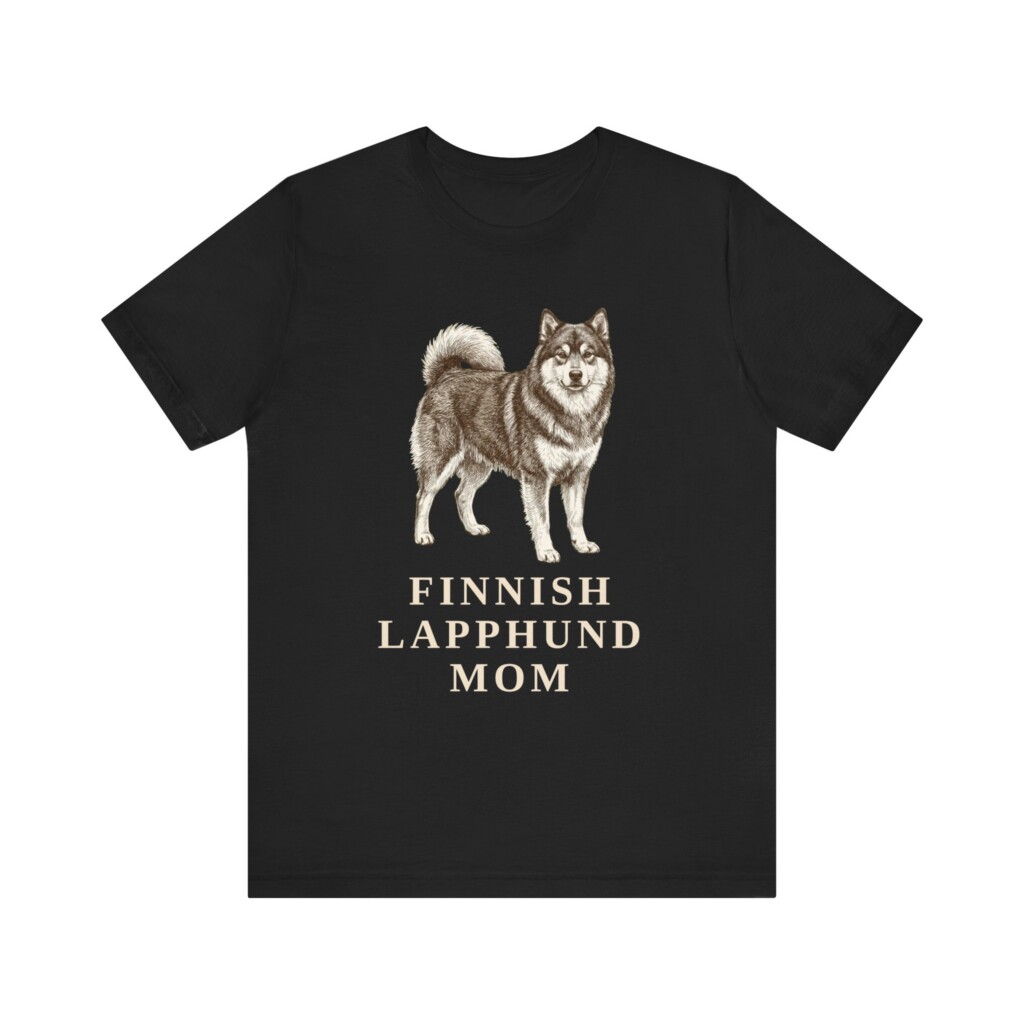 Finnish Lapphund Mom Shirt, Vintage Dog Sketch Tee, Dog Mom Gift