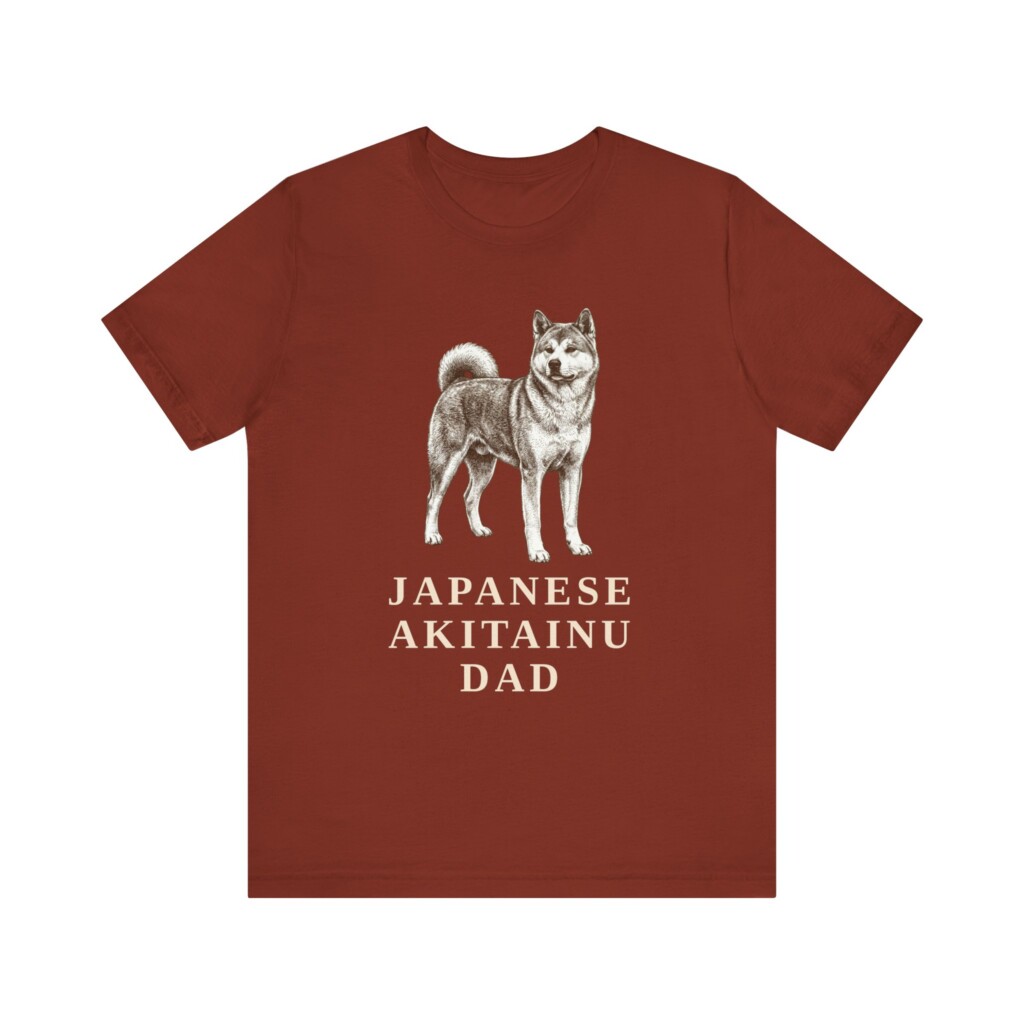 Japanese Akitainu Dad Shirt, Vintage Dog Sketch Tee, Dog Dad Gift Japanese Akitainu Dad Shirt, Vintage Dog Sketch Tee, Dog Dad Gift