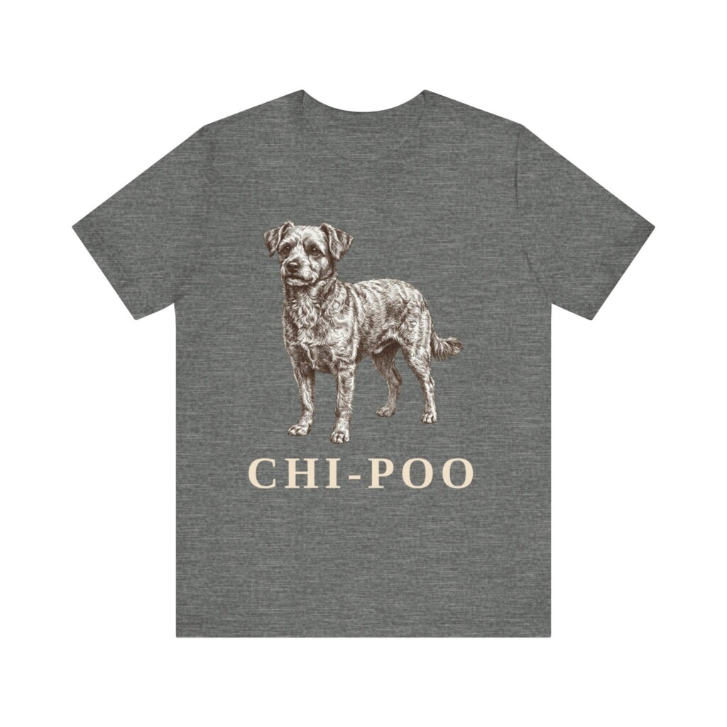 Chi-Poo Shirt, Vintage Dog Sketch Tee, Dog Lover Gift