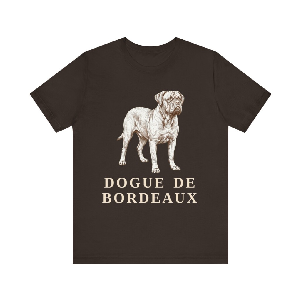 Dogue de Bordeaux Shirt, Vintage Dog Sketch Tee, Dog Lover Gift