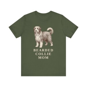 Bearded Collie Mom Shirt, Vintage Dog Sketch Tee, Dog Mom Gift