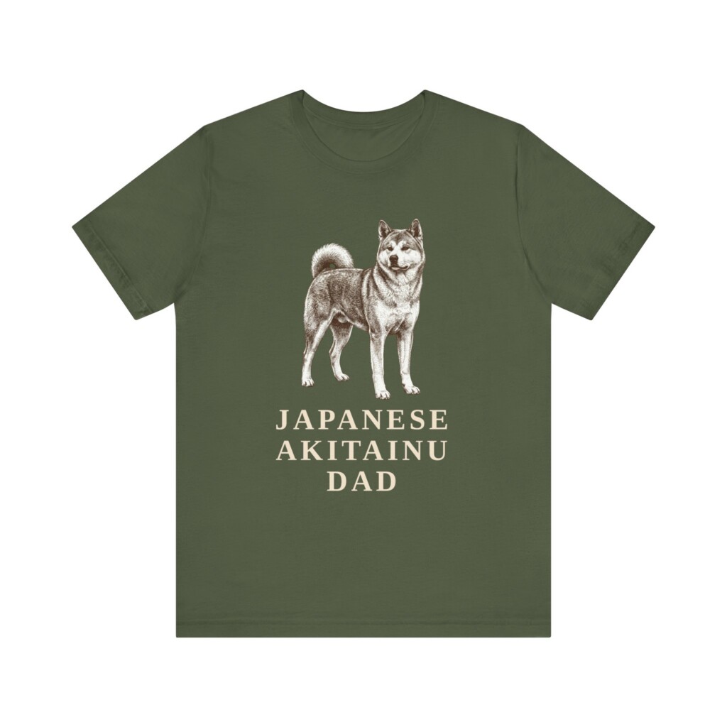 Japanese Akitainu Dad Shirt, Vintage Dog Sketch Tee, Dog Dad Gift Japanese Akitainu Dad Shirt, Vintage Dog Sketch Tee, Dog Dad Gift