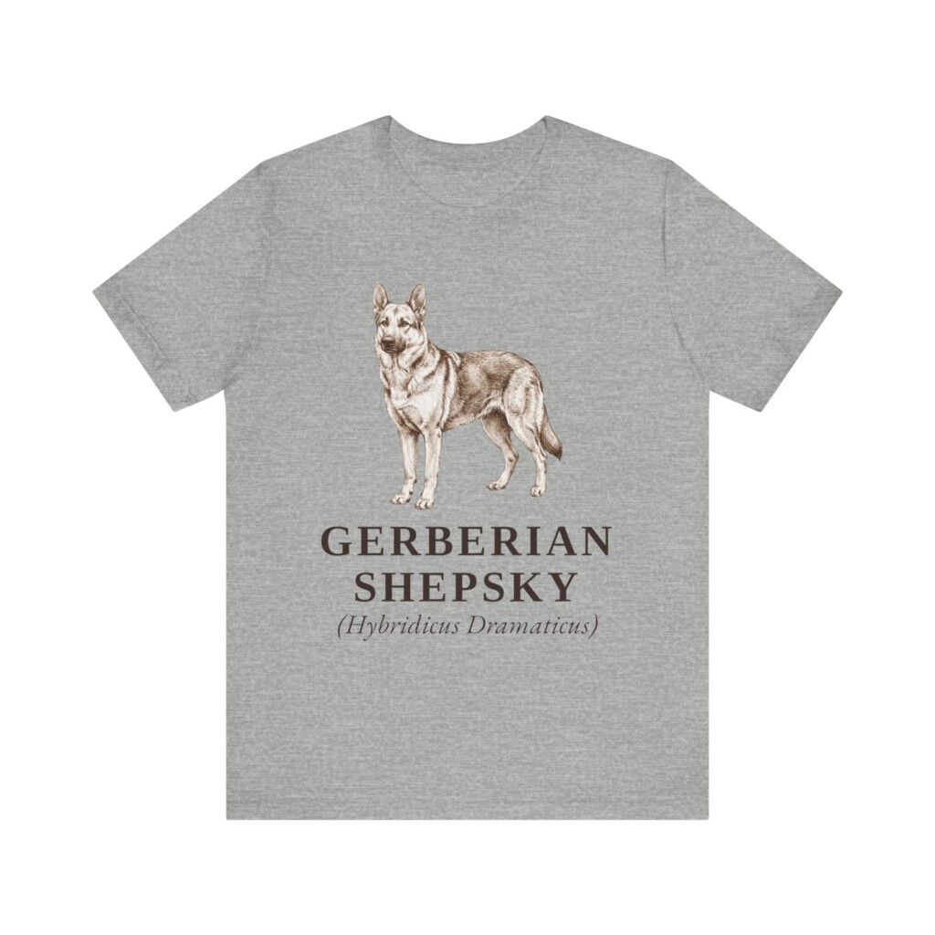Gerberian Shepsky Latin Shirt, Vintage Dog Sketch Tee, Dog Latin Gift Gerberian Shepsky Latin Shirt, Vintage Dog Sketch Tee, Dog Latin Gift