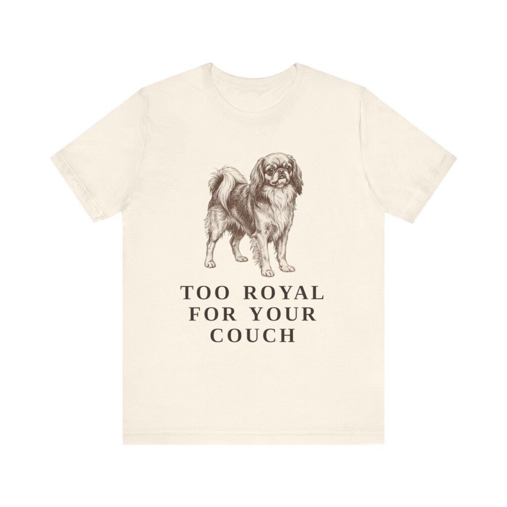 English Toy Spaniel Humor Shirt, Vintage Dog Sketch Tee, Dog Humor Gift