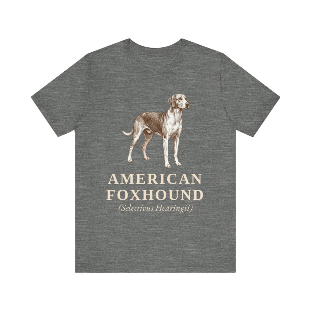 American Foxhound Latin Shirt, Vintage Dog Sketch Tee, Dog Latin Gift