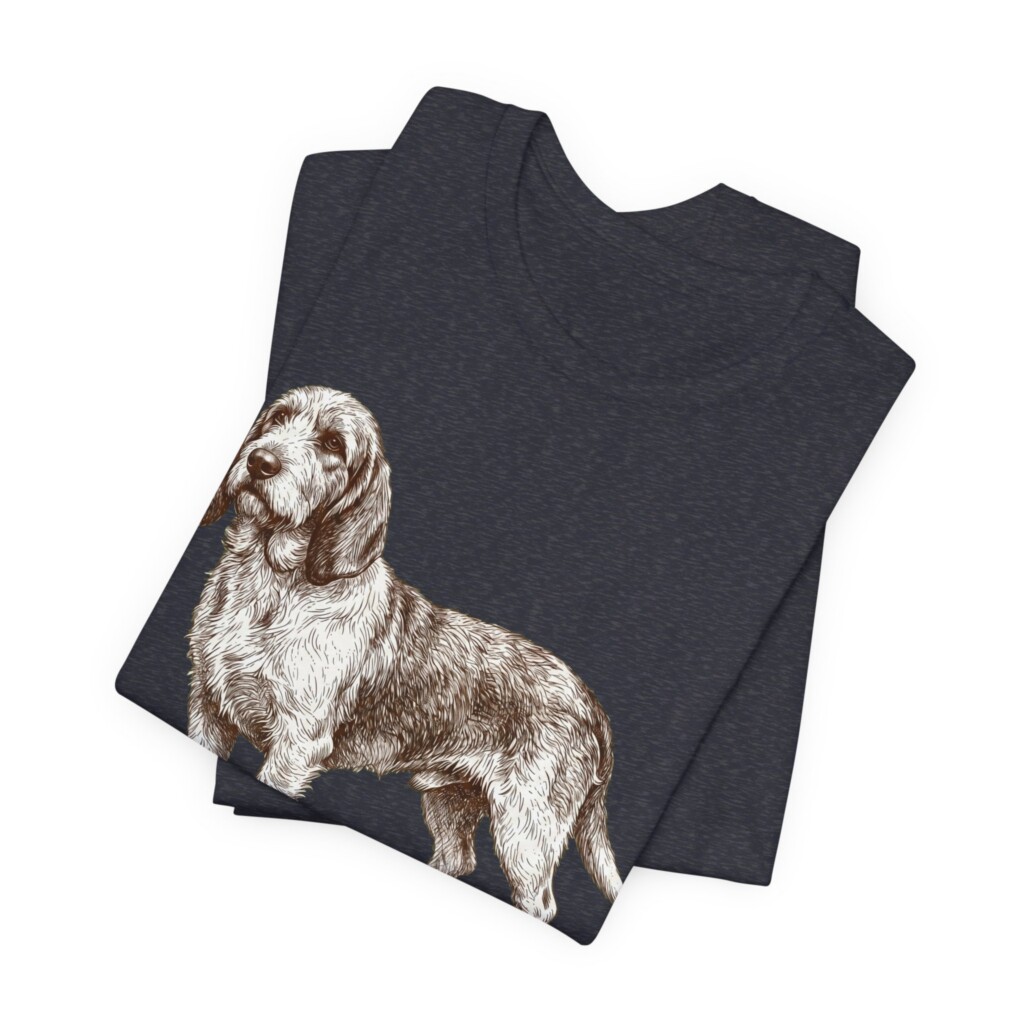 Grand Basset Griffon Vendeen Dad Shirt, Vintage Dog Sketch Tee, Dog Dad Gift