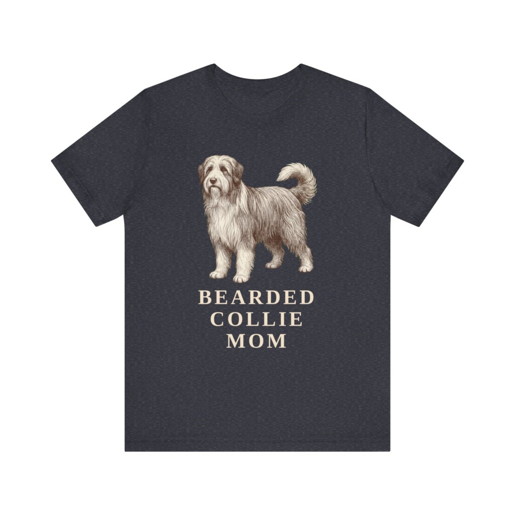 Bearded Collie Mom Shirt, Vintage Dog Sketch Tee, Dog Mom Gift Bearded Collie Mom Shirt, Vintage Dog Sketch Tee, Dog Mom Gift