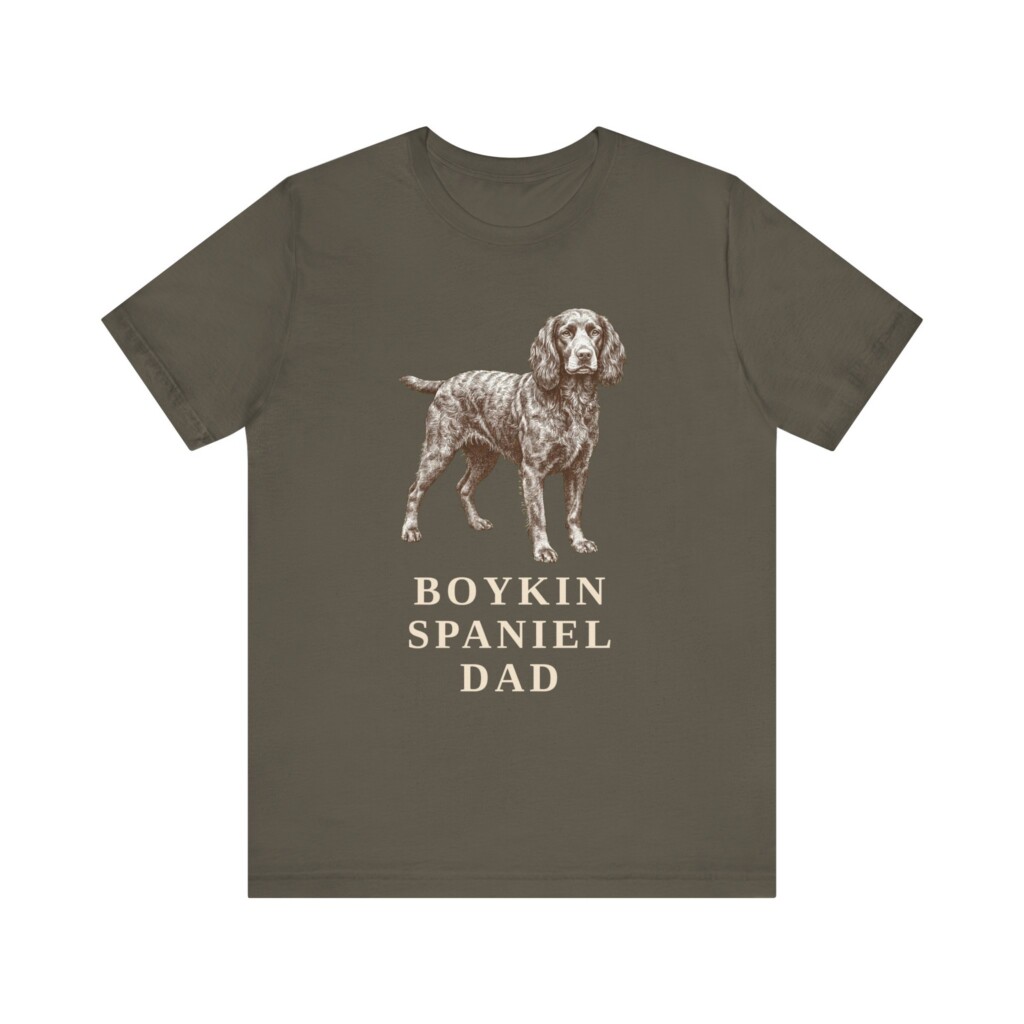 Boykin Spaniel Dad Shirt, Vintage Dog Sketch Tee, Dog Dad Gift Boykin Spaniel Dad Shirt, Vintage Dog Sketch Tee, Dog Dad Gift