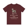 Black and Tan Coonhound Latin Shirt, Vintage Dog Sketch Tee, Dog Latin Gift
