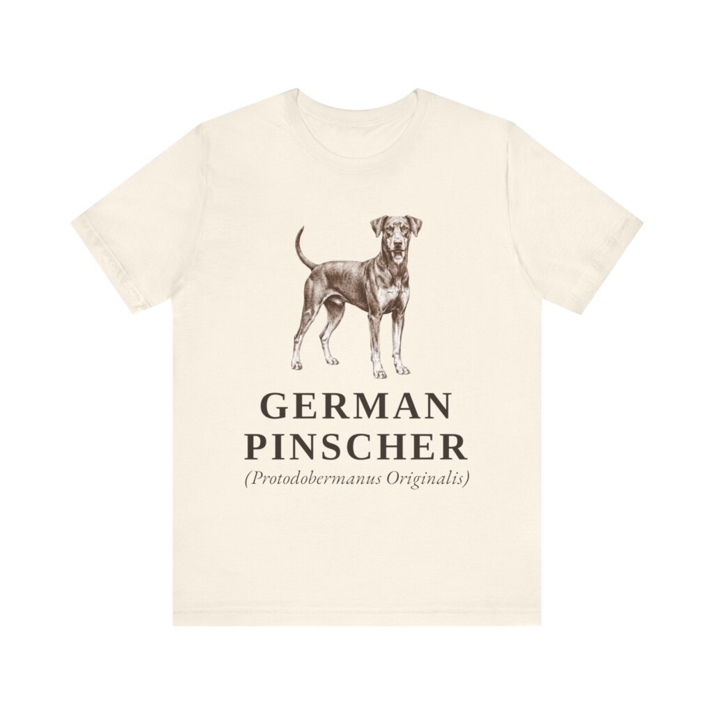 German Pinscher Latin Shirt, Vintage Dog Sketch Tee, Dog Latin Gift