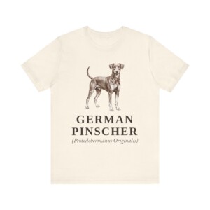 German Pinscher Latin Shirt, Vintage Dog Sketch Tee, Dog Latin Gift