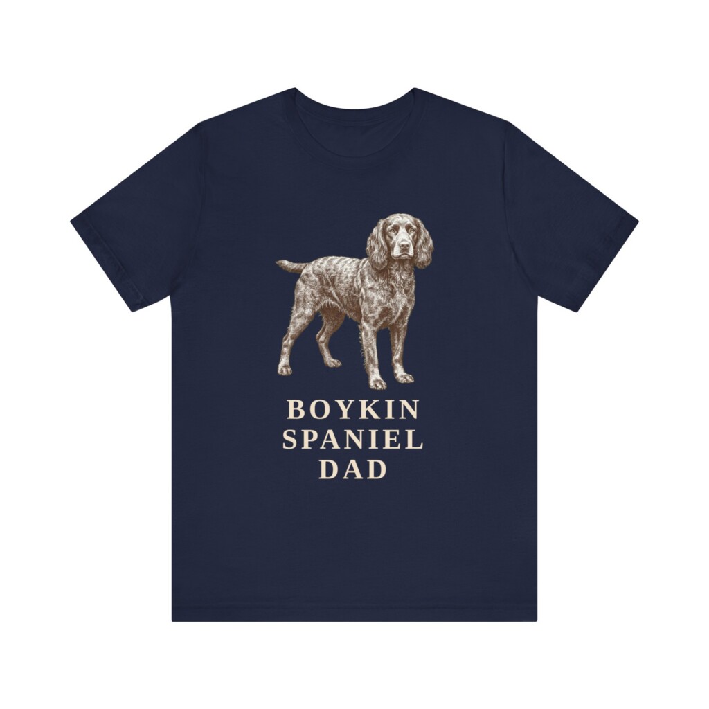Boykin Spaniel Dad Shirt, Vintage Dog Sketch Tee, Dog Dad Gift Boykin Spaniel Dad Shirt, Vintage Dog Sketch Tee, Dog Dad Gift
