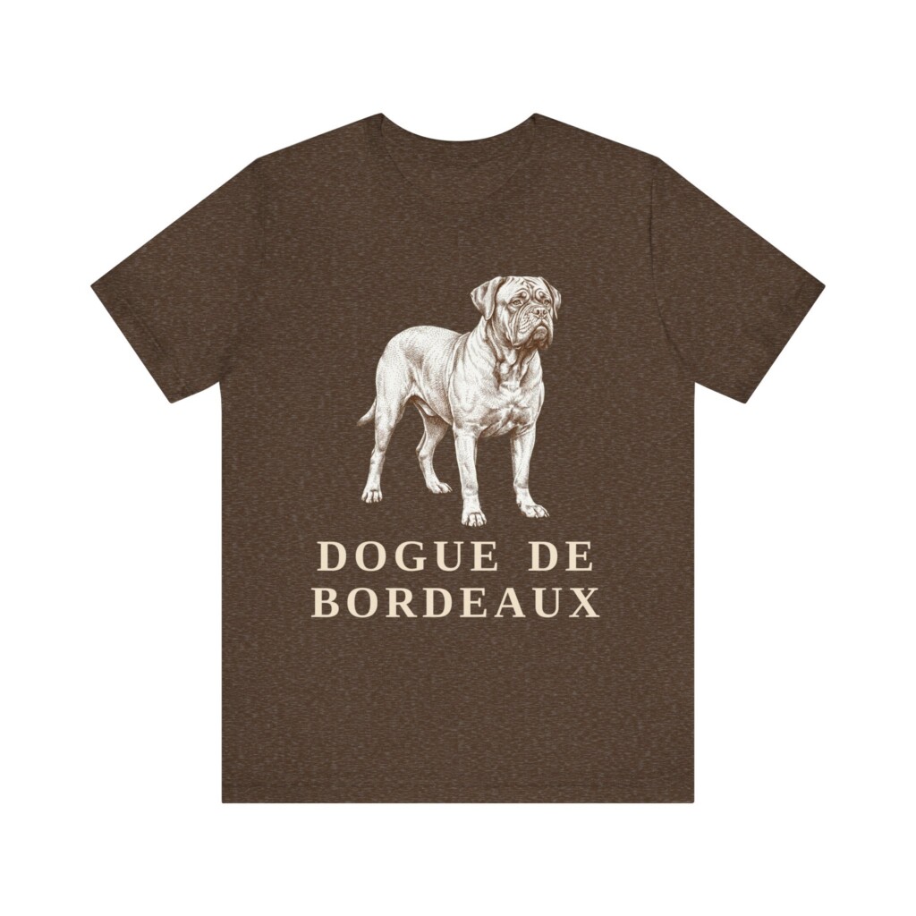 Dogue de Bordeaux Shirt, Vintage Dog Sketch Tee, Dog Lover Gift
