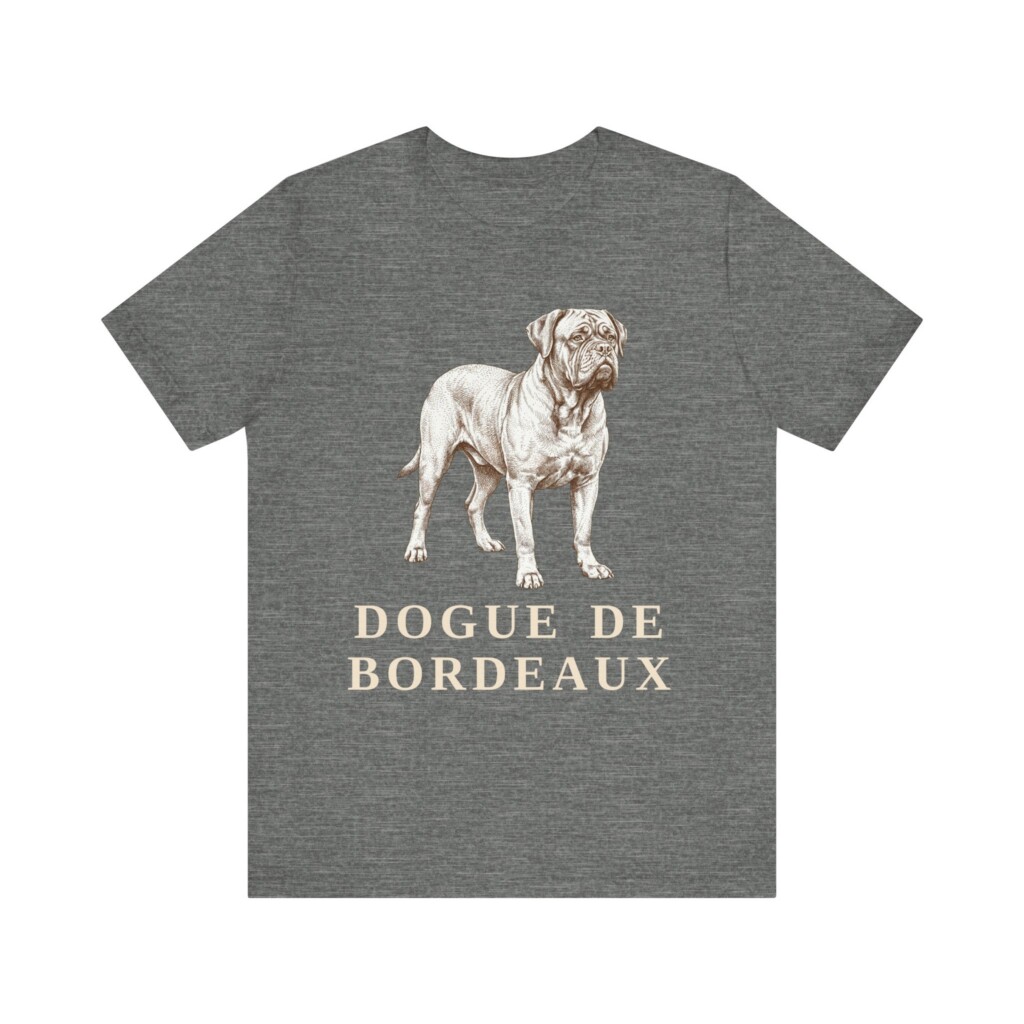 Dogue de Bordeaux Shirt, Vintage Dog Sketch Tee, Dog Lover Gift