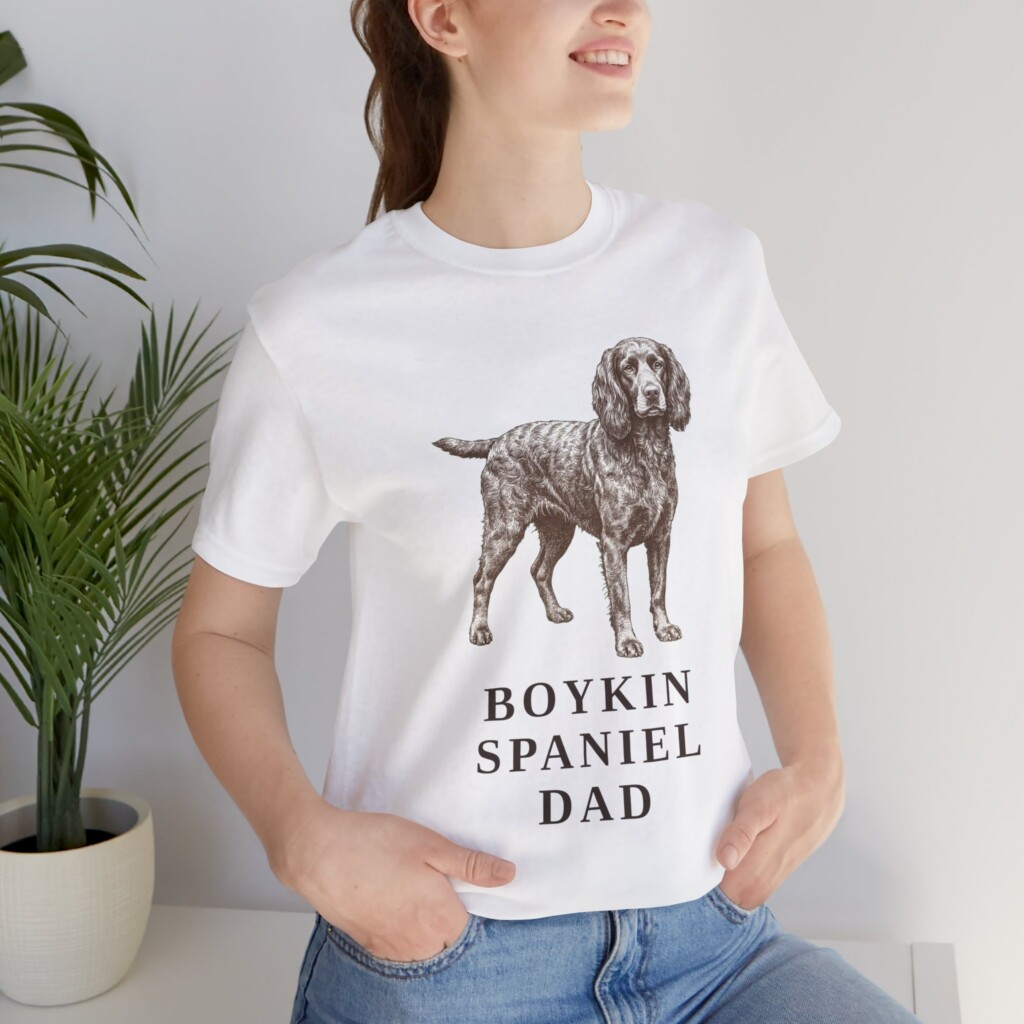 Boykin Spaniel Dad Shirt, Vintage Dog Sketch Tee, Dog Dad Gift Boykin Spaniel Dad Shirt, Vintage Dog Sketch Tee, Dog Dad Gift