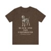Black and Tan Coonhound Latin Shirt, Vintage Dog Sketch Tee, Dog Latin Gift