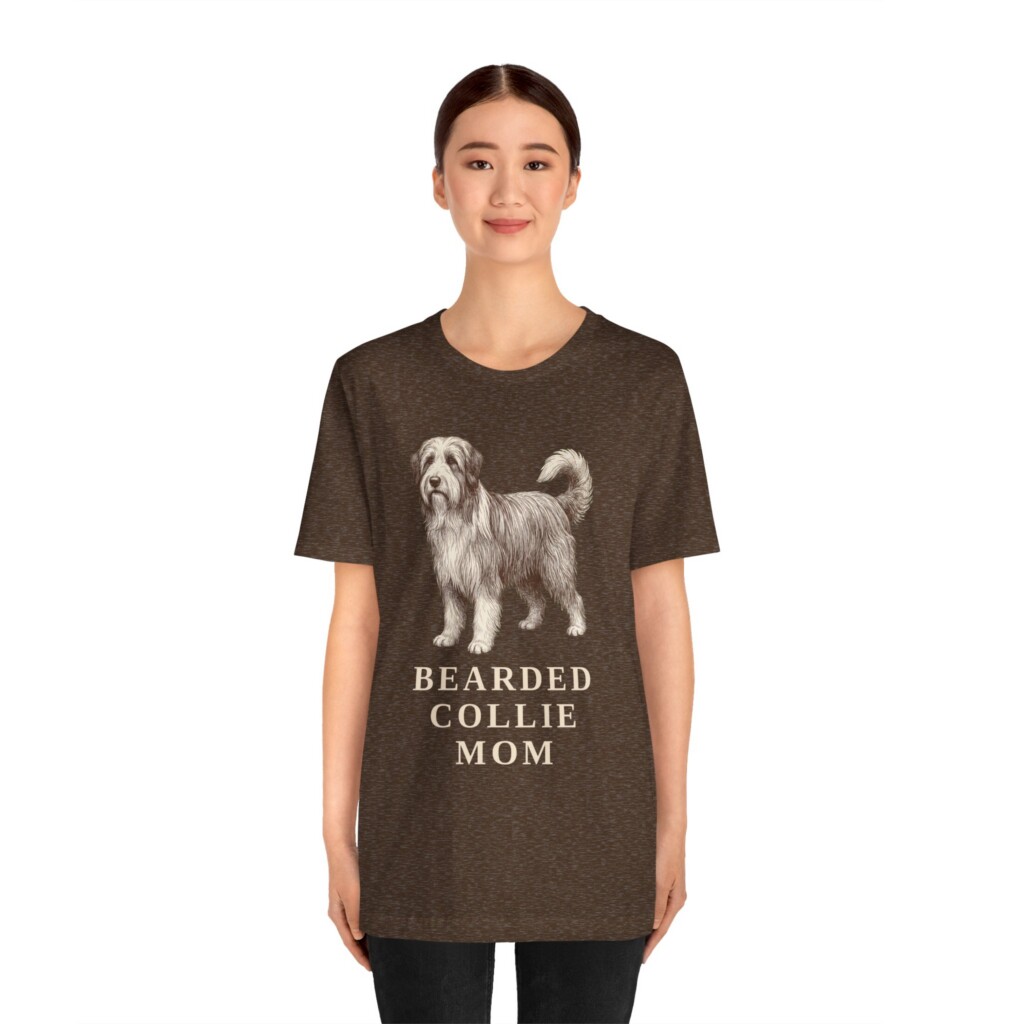 Bearded Collie Mom Shirt, Vintage Dog Sketch Tee, Dog Mom Gift Bearded Collie Mom Shirt, Vintage Dog Sketch Tee, Dog Mom Gift