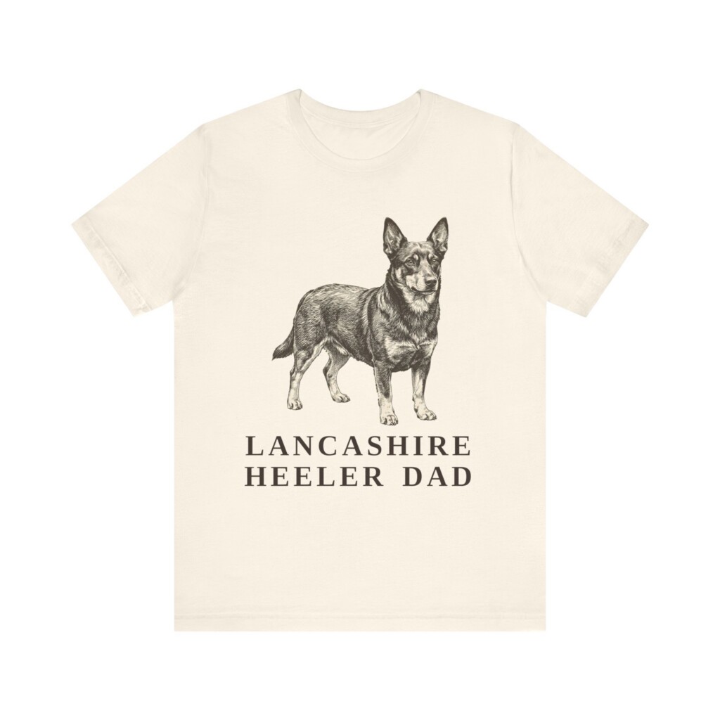 Lancashire Heeler Dad Shirt, Vintage Dog Sketch Tee, Dog Dad Gift Lancashire Heeler Dad Shirt, Vintage Dog Sketch Tee, Dog Dad Gift