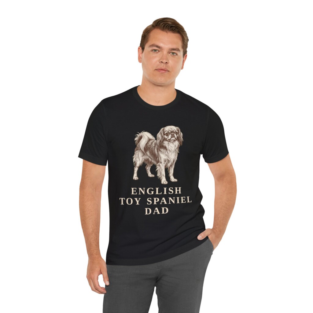 English Toy Spaniel Dad Shirt, Vintage Dog Sketch Tee, Dog Dad Gift English Toy Spaniel Dad Shirt, Vintage Dog Sketch Tee, Dog Dad Gift