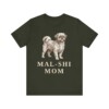 Mal-Shi Mom Shirt, Vintage Dog Sketch Tee, Dog Mom Gift