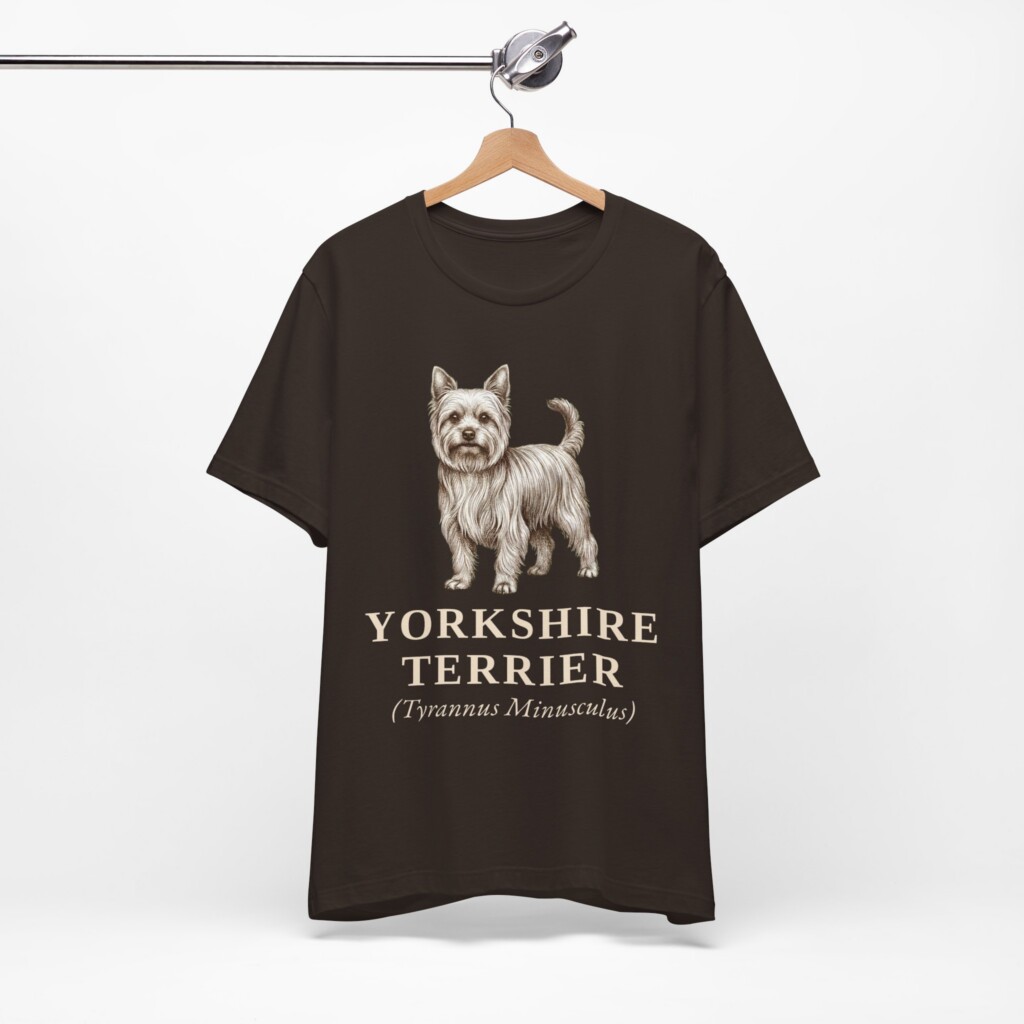 Yorkshire Terrier Latin Shirt, Vintage Dog Sketch Tee, Dog Latin Gift