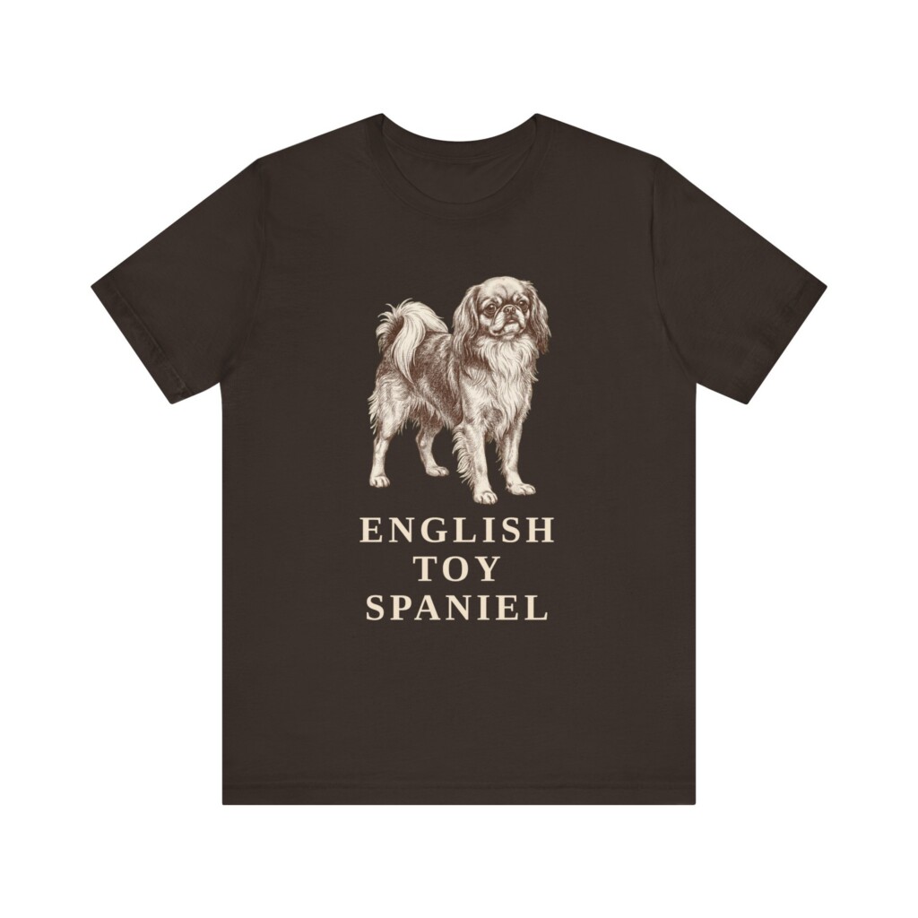 English Toy Spaniel Shirt, Vintage Dog Sketch Tee, Dog Lover Gift English Toy Spaniel Shirt, Vintage Dog Sketch Tee, Dog Lover Gift