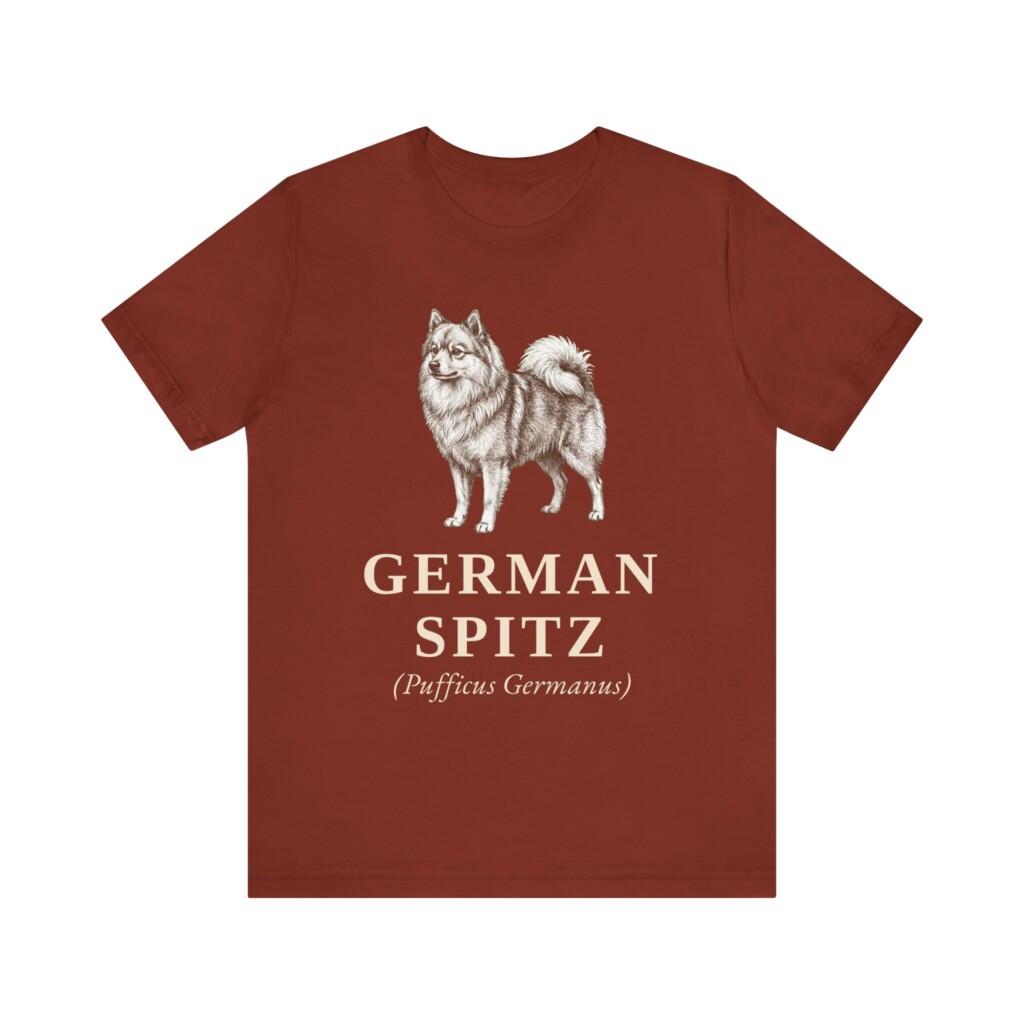 German Spitz Latin Shirt, Vintage Dog Sketch Tee, Dog Latin Gift