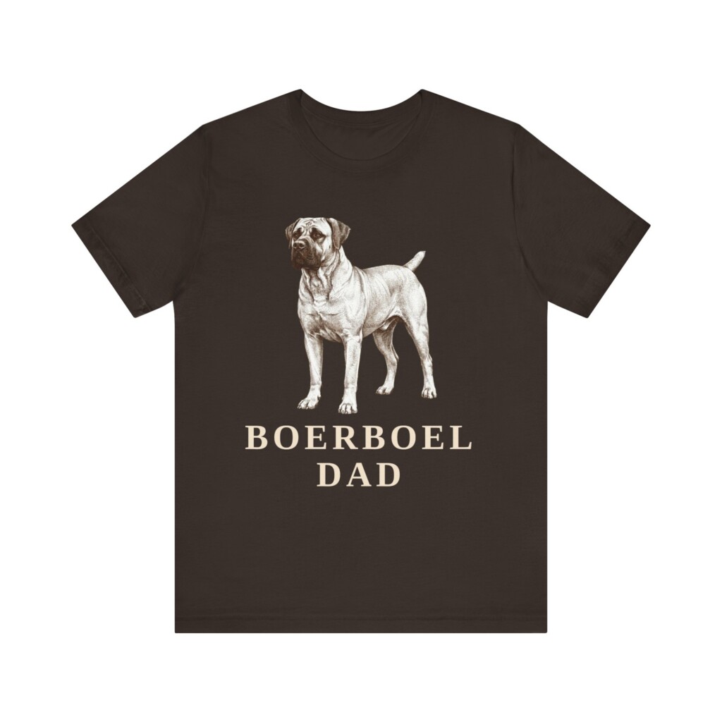 Boerboel Dad Shirt, Vintage Dog Sketch Tee, Dog Dad Gift
