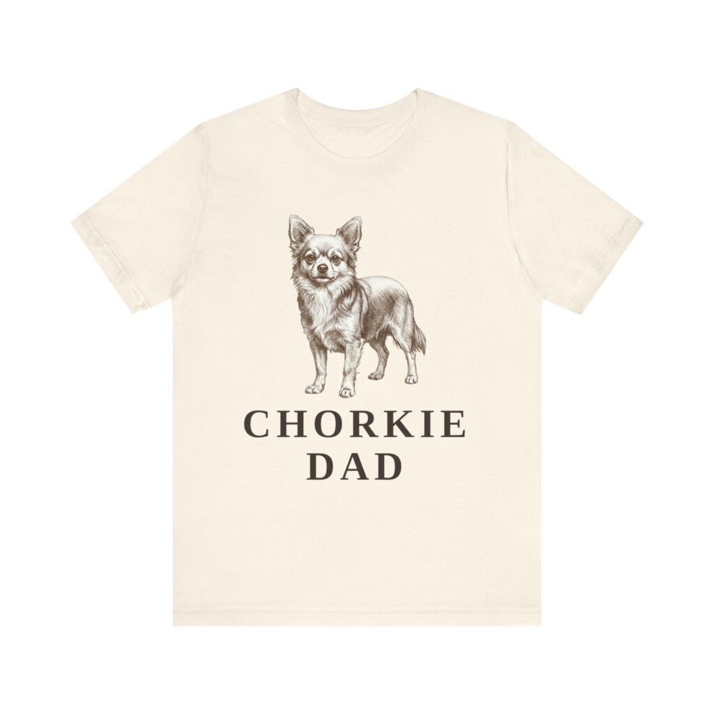 Chorkie Dad Shirt, Vintage Dog Sketch Tee, Dog Dad Gift
