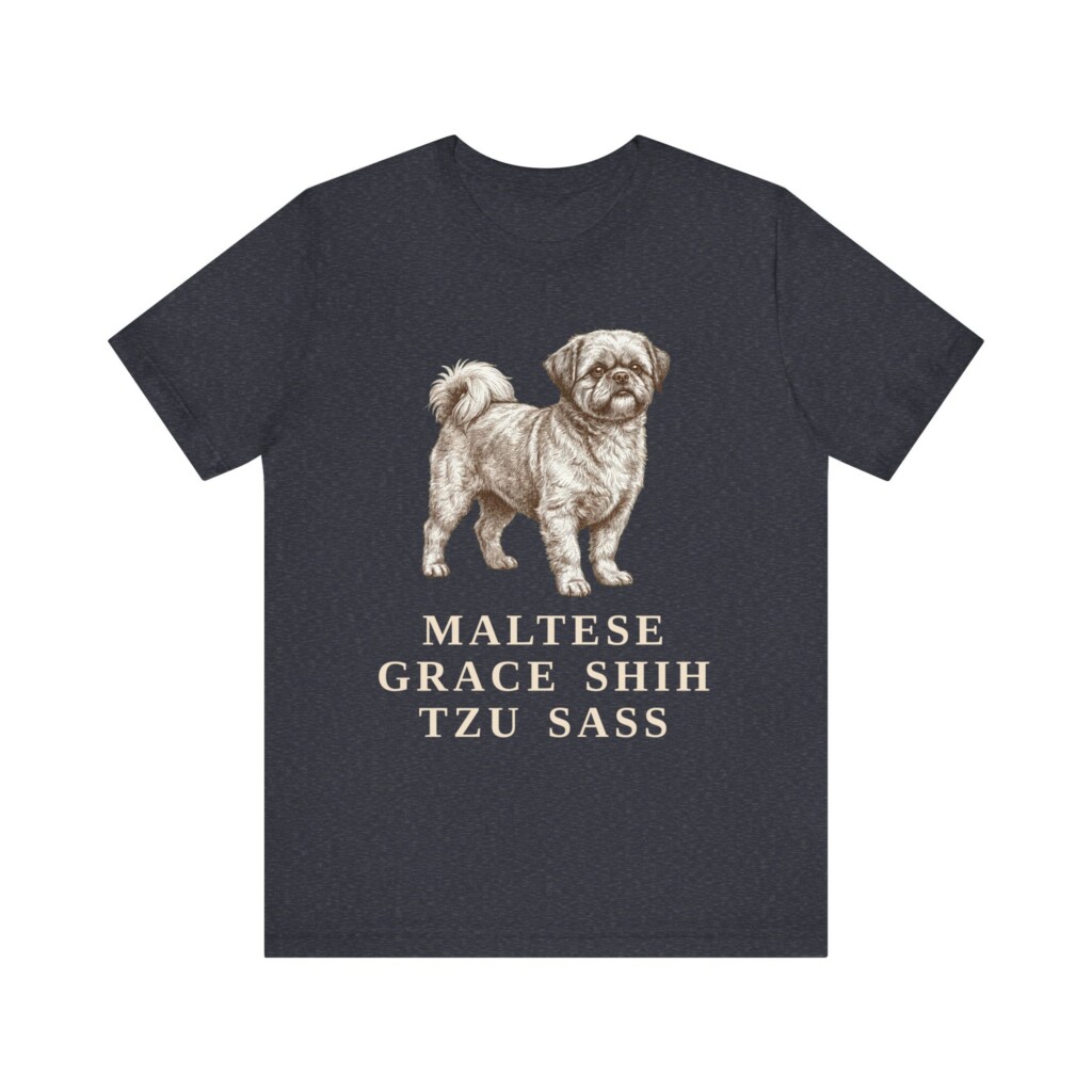 Mal-Shi Humor Shirt, Vintage Dog Sketch Tee, Dog Humor Gift Mal-Shi Humor Shirt, Vintage Dog Sketch Tee, Dog Humor Gift