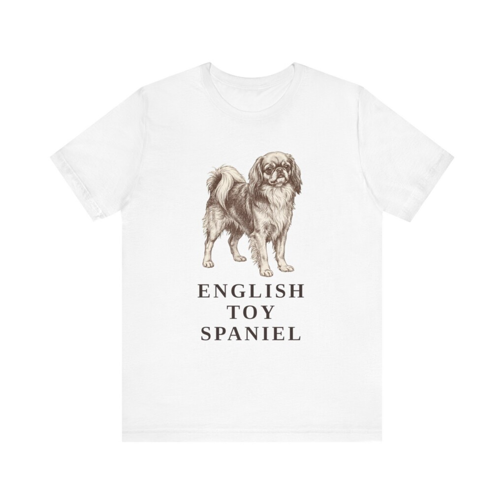 English Toy Spaniel Shirt, Vintage Dog Sketch Tee, Dog Lover Gift English Toy Spaniel Shirt, Vintage Dog Sketch Tee, Dog Lover Gift