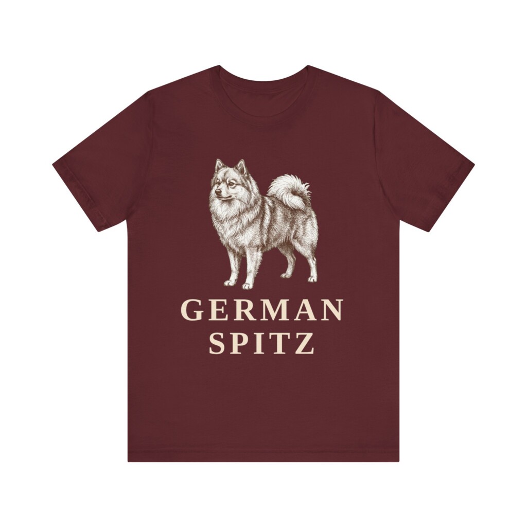 German Spitz Shirt, Vintage Dog Sketch Tee, Dog Lover Gift
