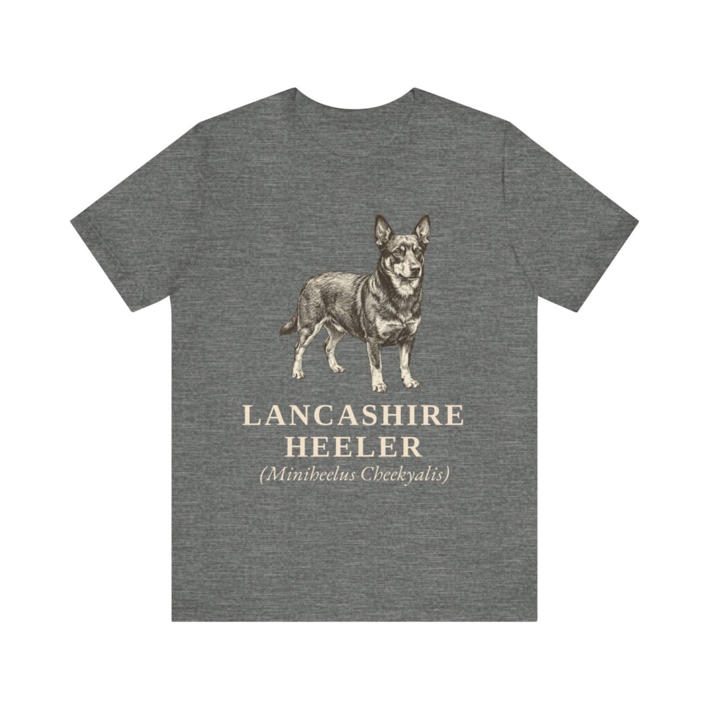 Lancashire Heeler Latin Shirt, Vintage Dog Sketch Tee, Dog Latin Gift