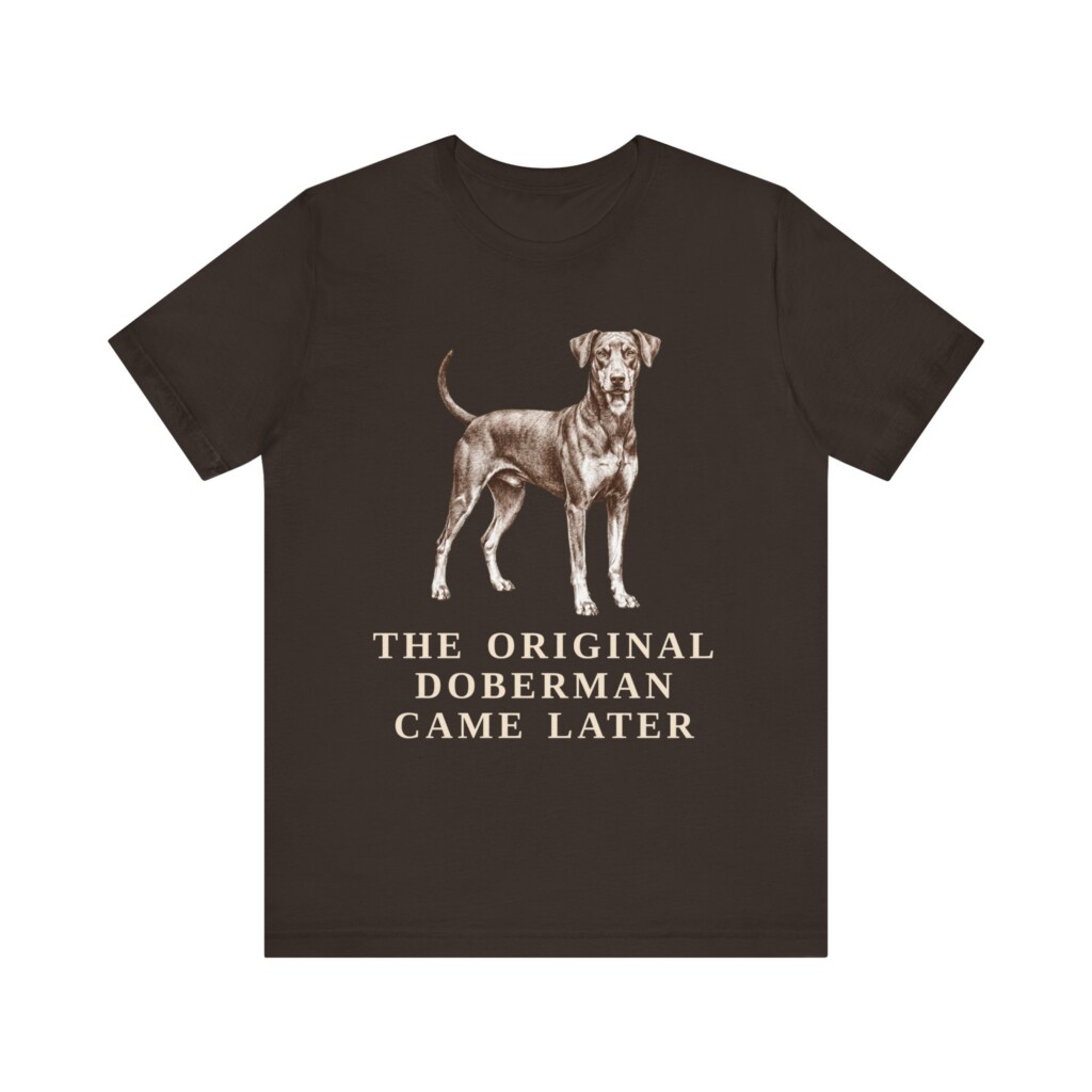 German Pinscher Humor Shirt, Vintage Dog Sketch Tee, Dog Humor Gift