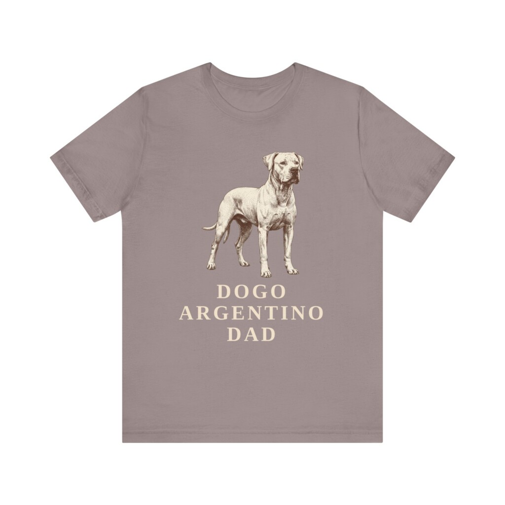 Dogo Argentino Dad Shirt, Vintage Dog Sketch Tee, Dog Dad Gift