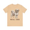 Mal-Shi Shirt, Vintage Dog Sketch Tee, Dog Lover Gift