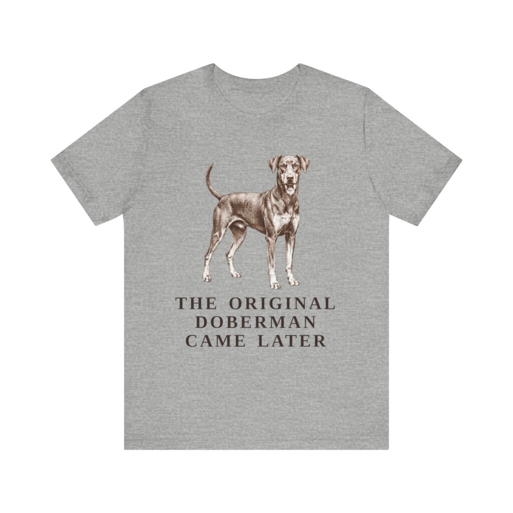 German Pinscher Humor Shirt, Vintage Dog Sketch Tee, Dog Humor Gift