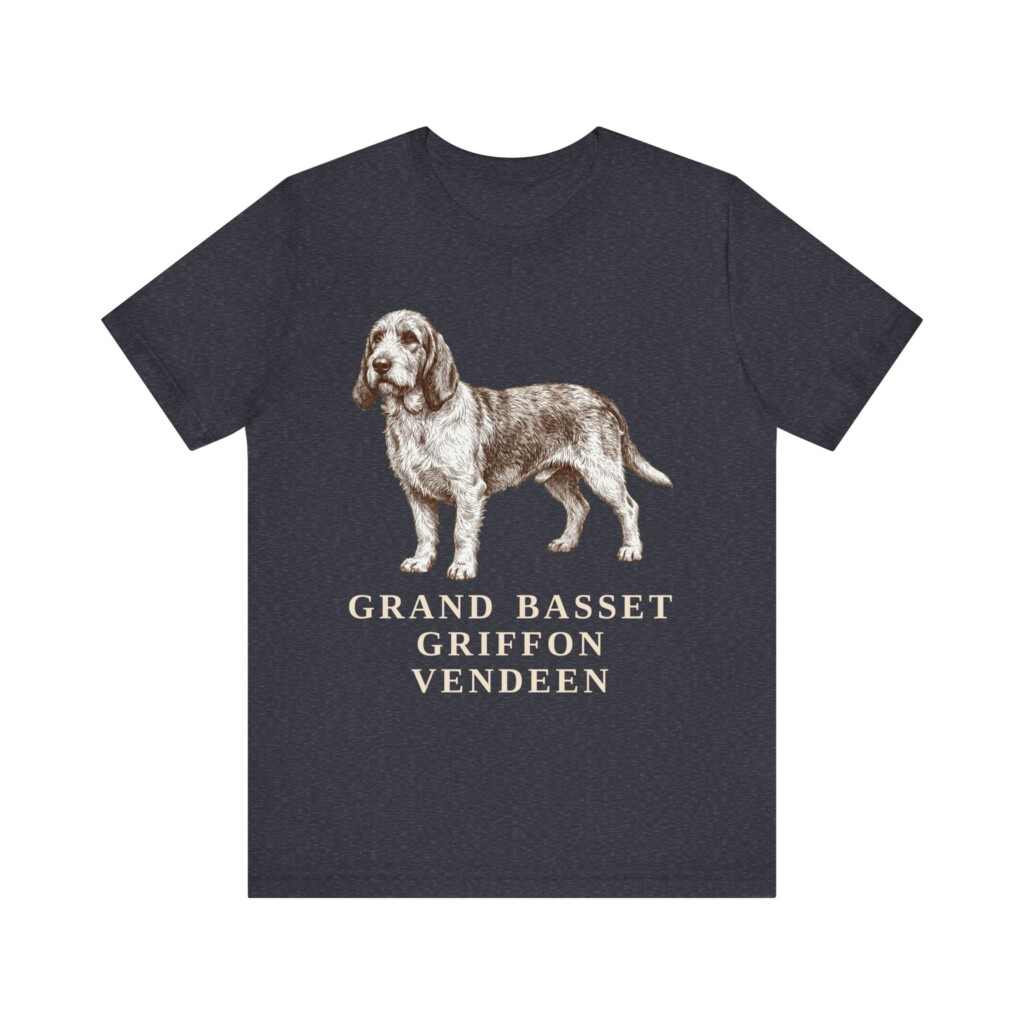 Grand Basset Griffon Vendeen Shirt, Vintage Dog Sketch Tee, Dog Lover Gift