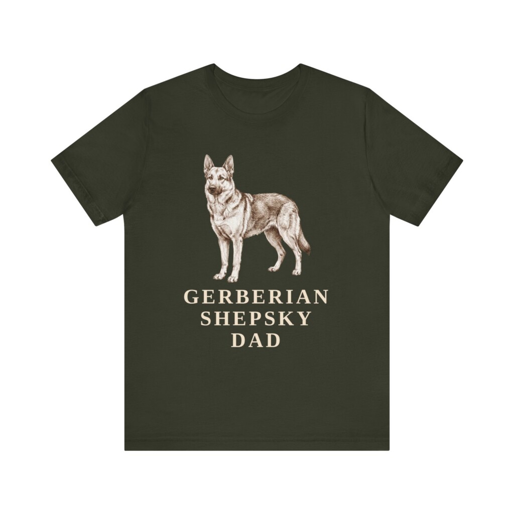Gerberian Shepsky Dad Shirt, Vintage Dog Sketch Tee, Dog Dad Gift Gerberian Shepsky Dad Shirt, Vintage Dog Sketch Tee, Dog Dad Gift