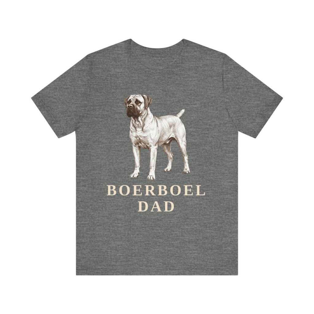 Boerboel Dad Shirt, Vintage Dog Sketch Tee, Dog Dad Gift