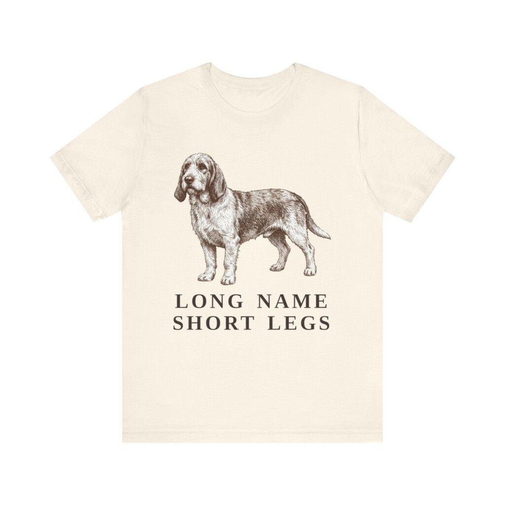 Grand Basset Griffon Vendeen Humor Shirt, Vintage Dog Sketch Tee, Dog Humor Gift