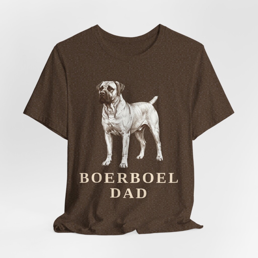Boerboel Dad Shirt, Vintage Dog Sketch Tee, Dog Dad Gift