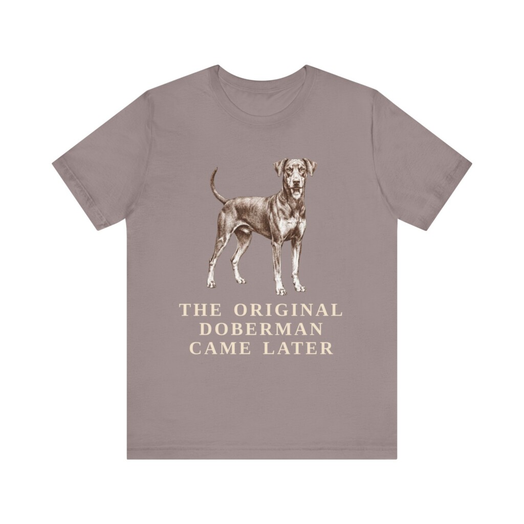 German Pinscher Humor Shirt, Vintage Dog Sketch Tee, Dog Humor Gift