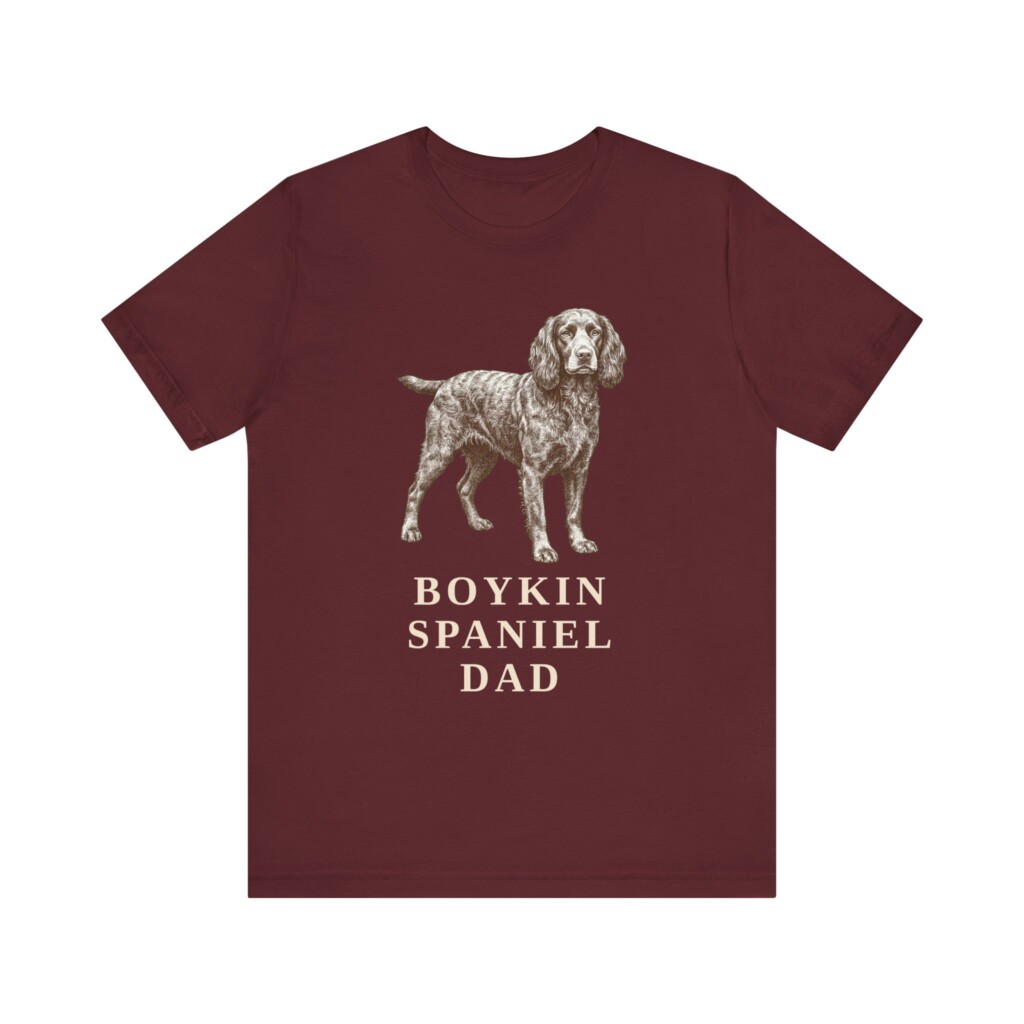 Boykin Spaniel Dad Shirt, Vintage Dog Sketch Tee, Dog Dad Gift Boykin Spaniel Dad Shirt, Vintage Dog Sketch Tee, Dog Dad Gift