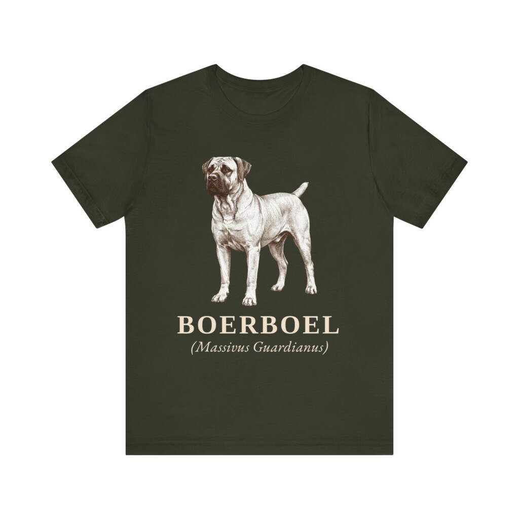 Boerboel Latin Shirt, Vintage Dog Sketch Tee, Dog Latin Gift