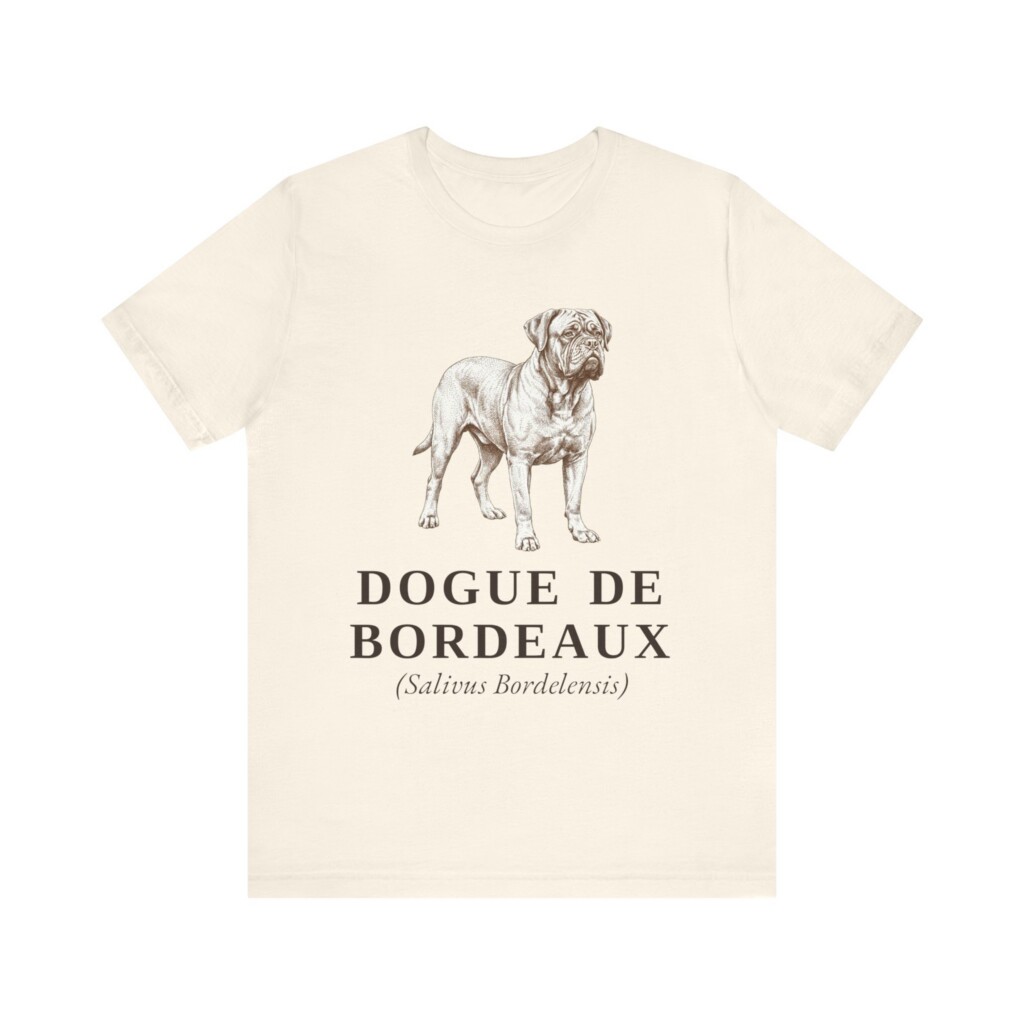 Dogue de Bordeaux Latin Shirt, Vintage Dog Sketch Tee, Dog Latin Gift